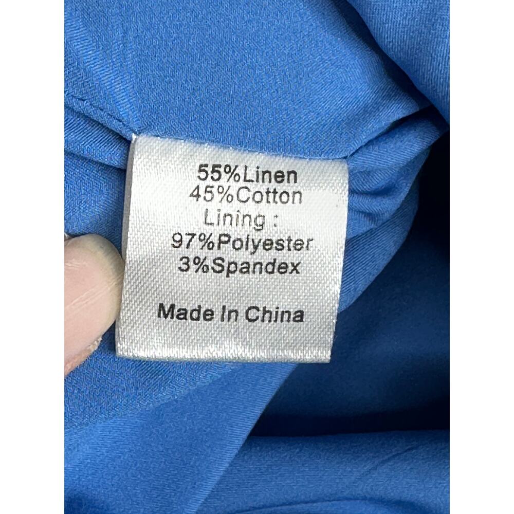 TuckerNuck Sorrento Stripe Ames Linen Halter Maxi Dress Size L - Picture 13 of 13